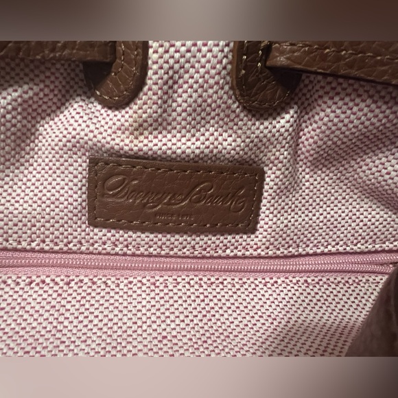 Dooney & Bourke Brown Pebbled Leather Tote Bag - Picture 8 of 8